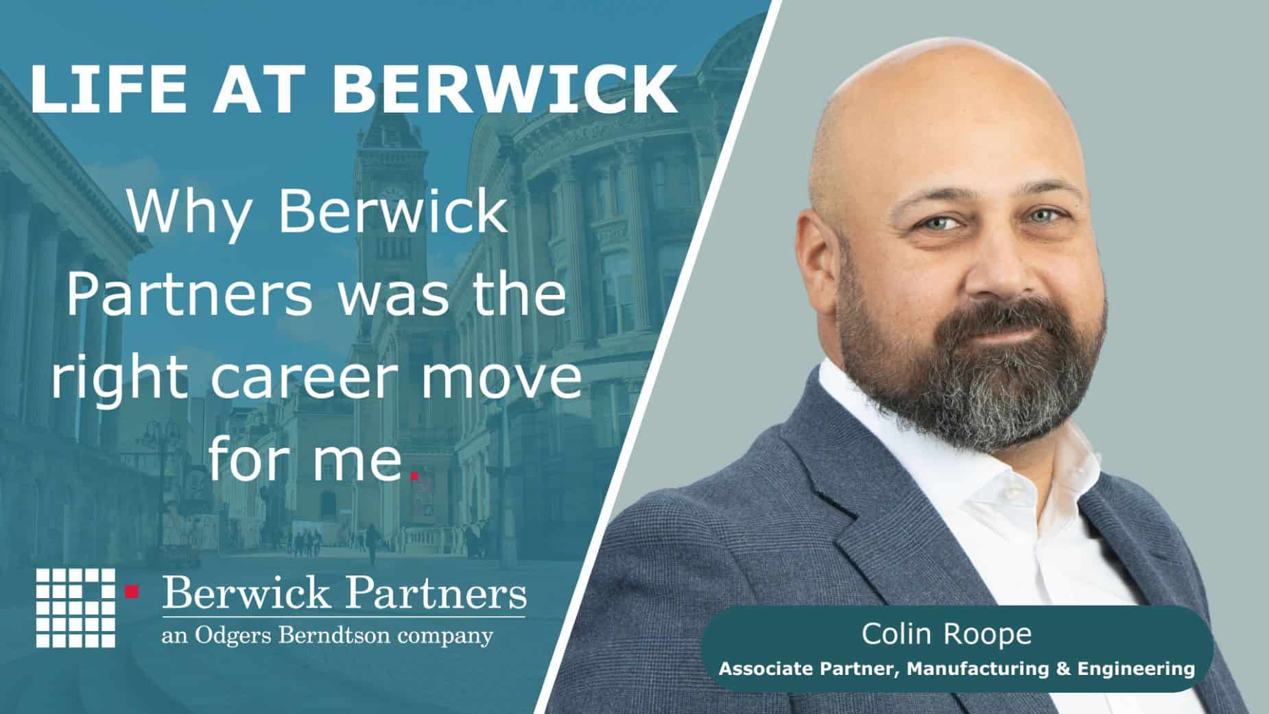 Why Berwick Partners was the right career move for me - Berwick ...